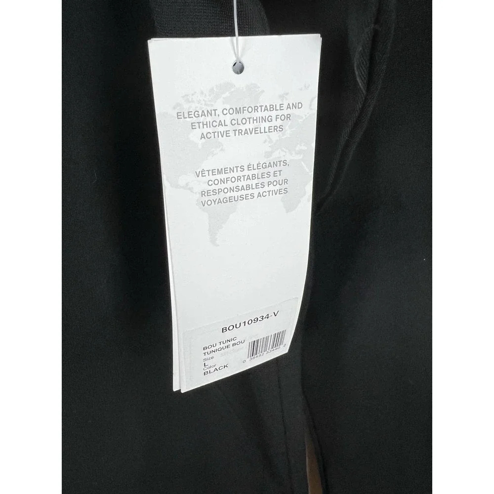 FIG NWT Black Long Sleeve Sweater UPF 50+ Women’s Large - Picture 3 of 9